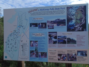 Hiking trail map