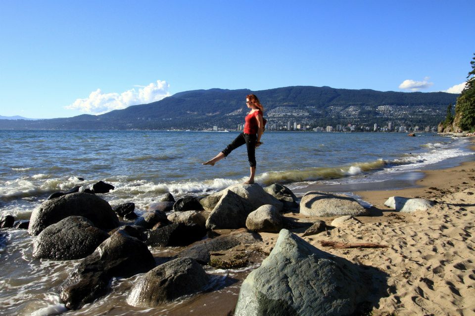 Yoga at Stanley Park in Vancouver, B.C.