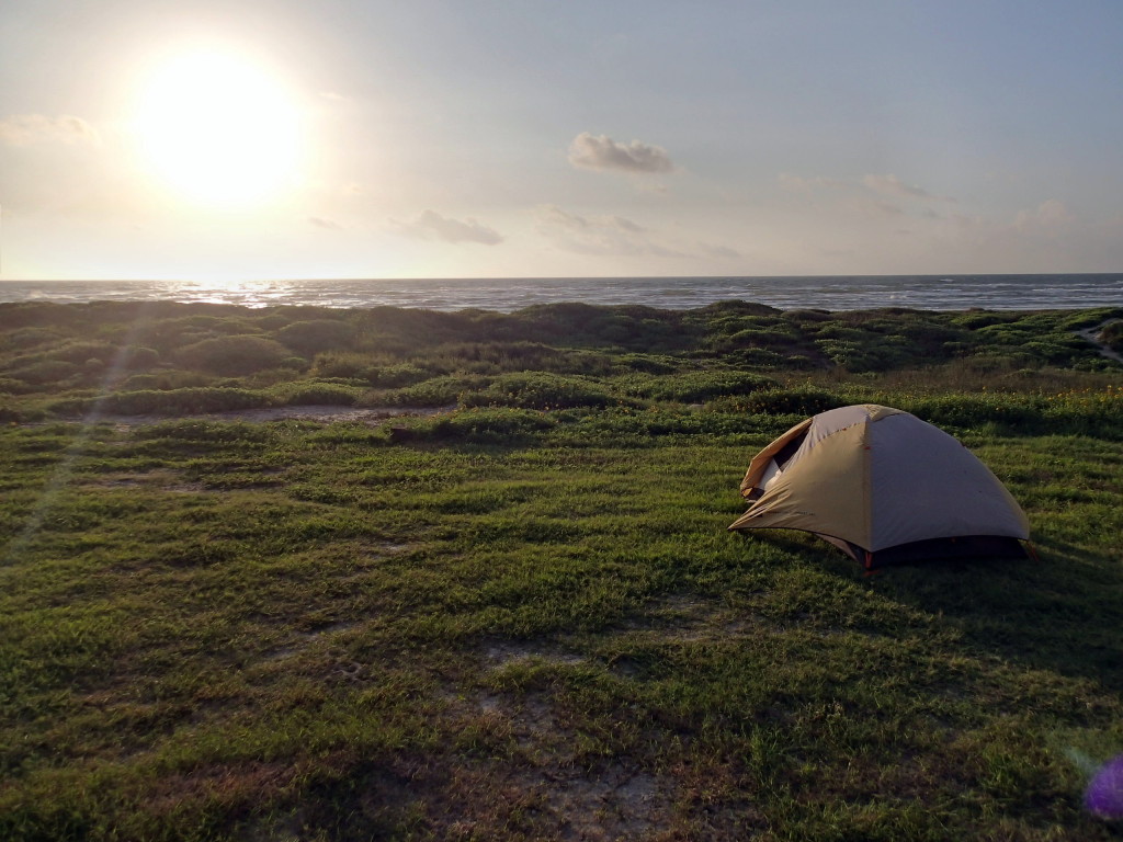 One of my favorite campsites: Padre Island National Seashore