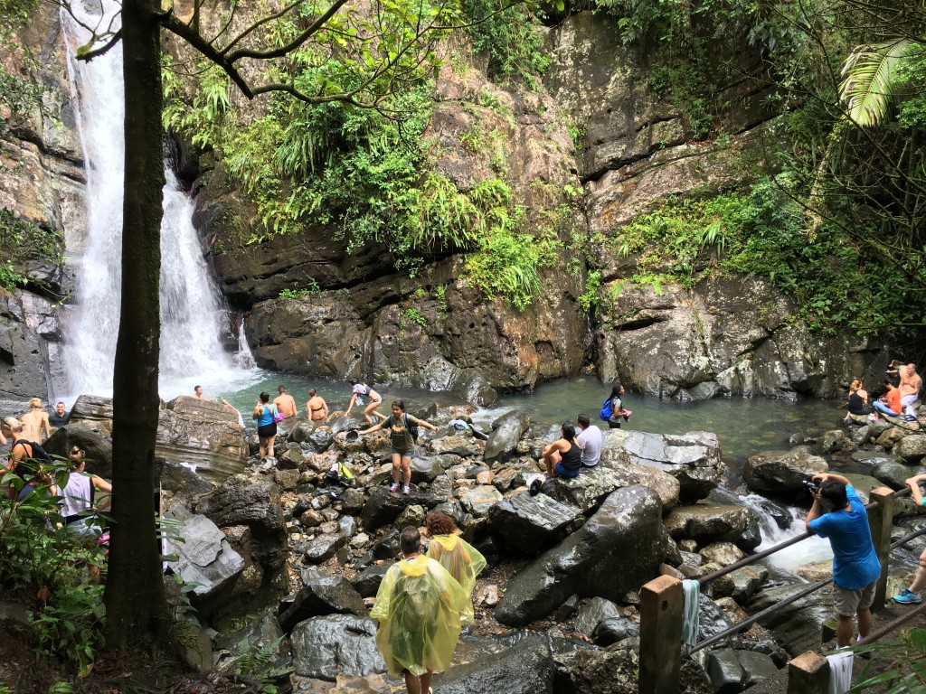 Take a Dip in the Waterfall along La Mina Trail